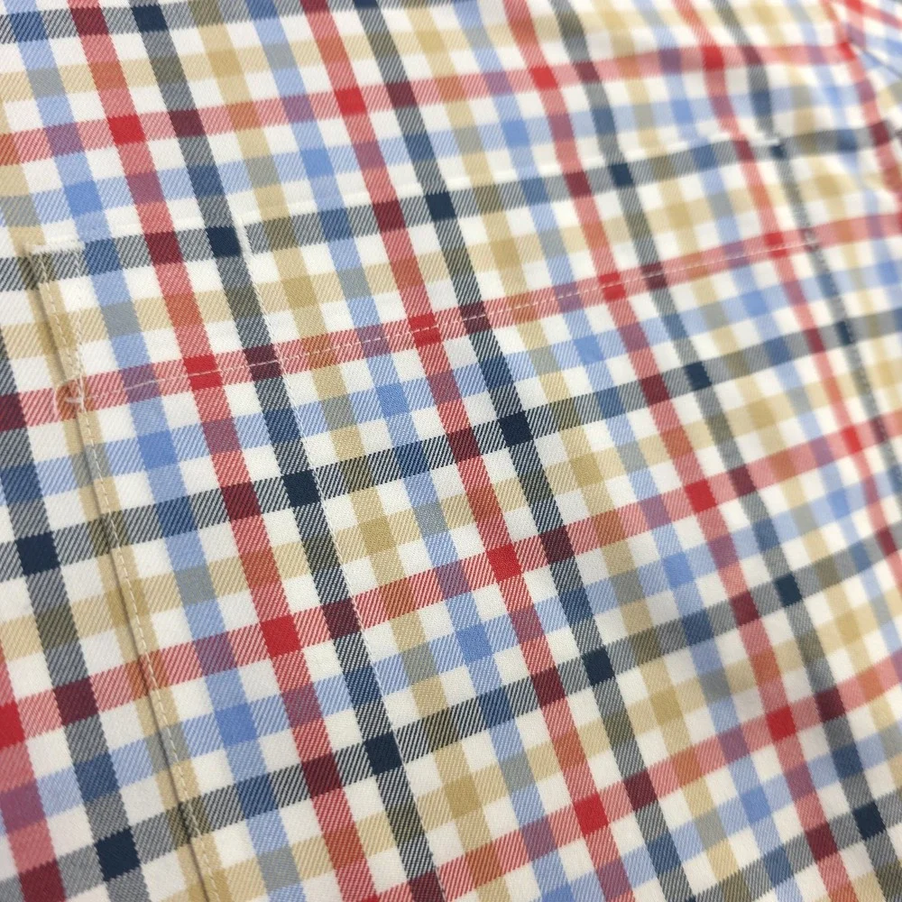 Duluth Shirt Large Long Sleeve Button Down Multicolor Plaid‎ Cotton Pocket